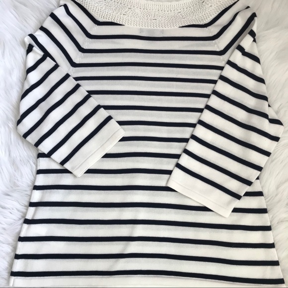 Chaps XL Striped Knit Lightweight Top Sweater EUC - Picture 5 of 6